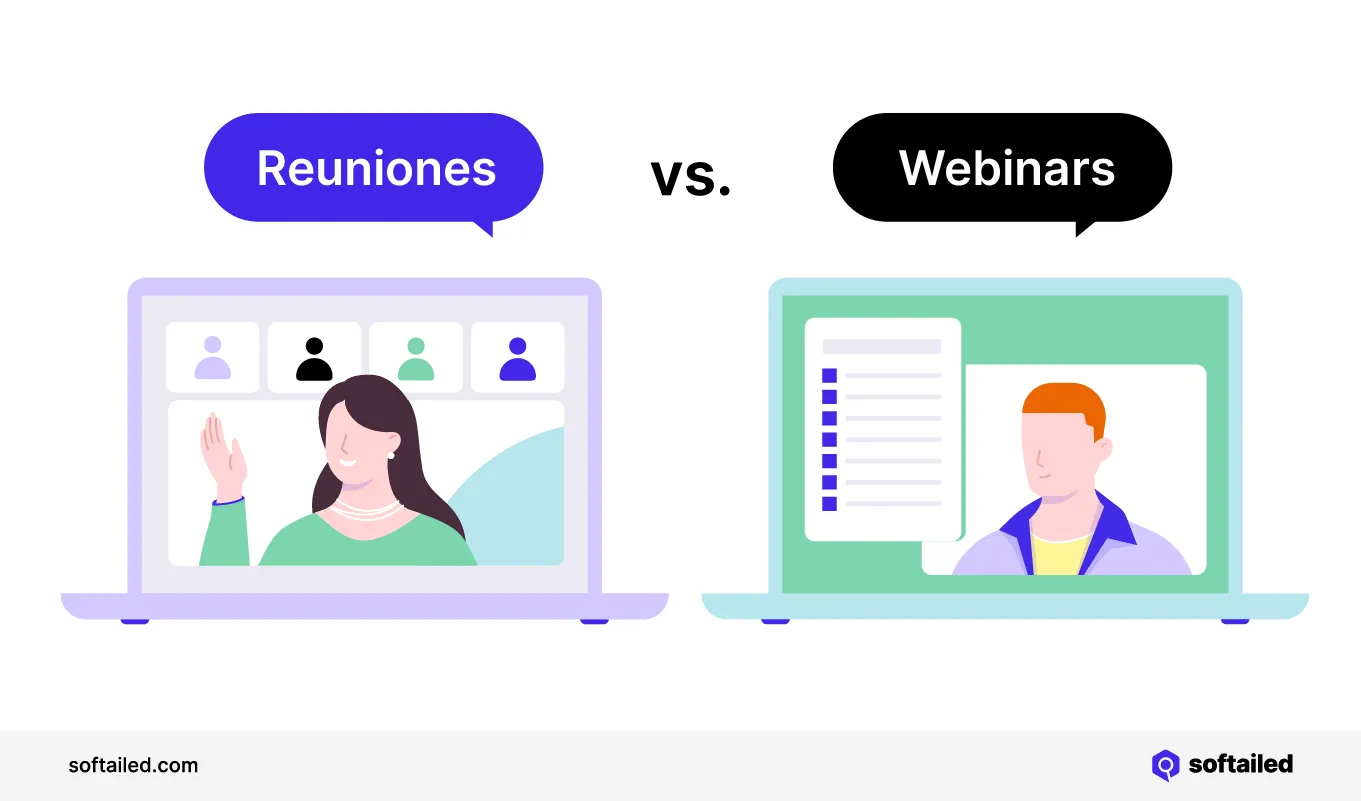 Diferencias entre webinars y reuniones online