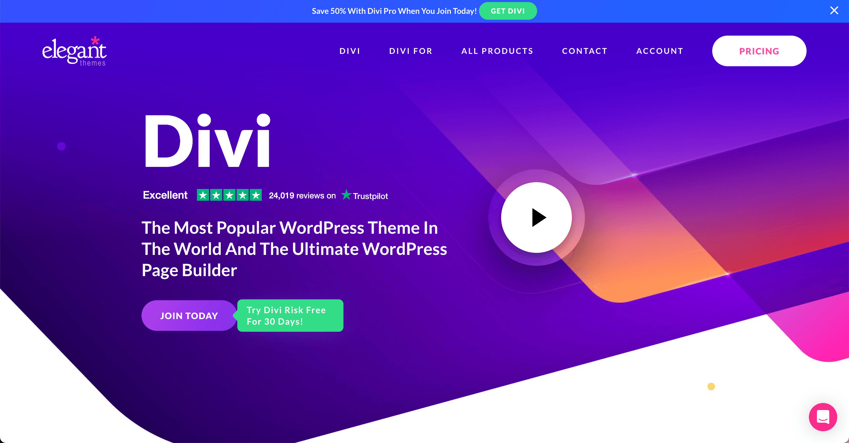 Divi Website Builder Screenshot