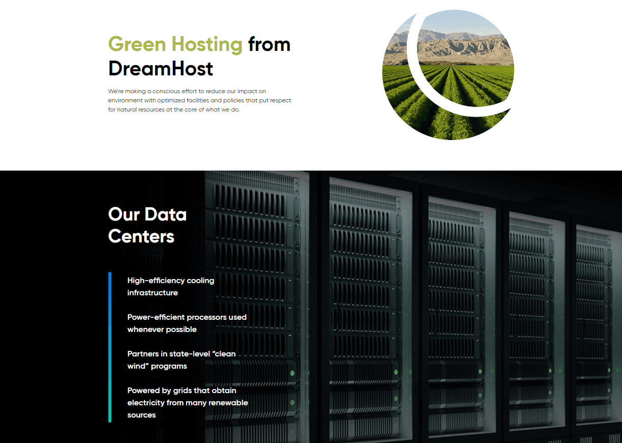 Dreamhost Green Hosting Information