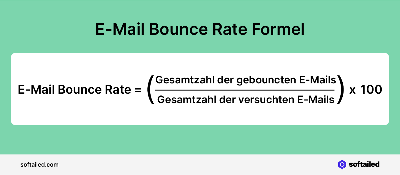 E-Mail Bounce Rate Formel