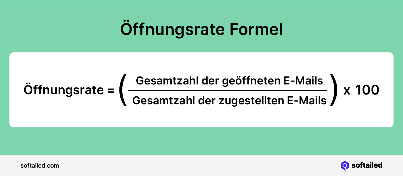 E-Mail Öffnungsrate Formel