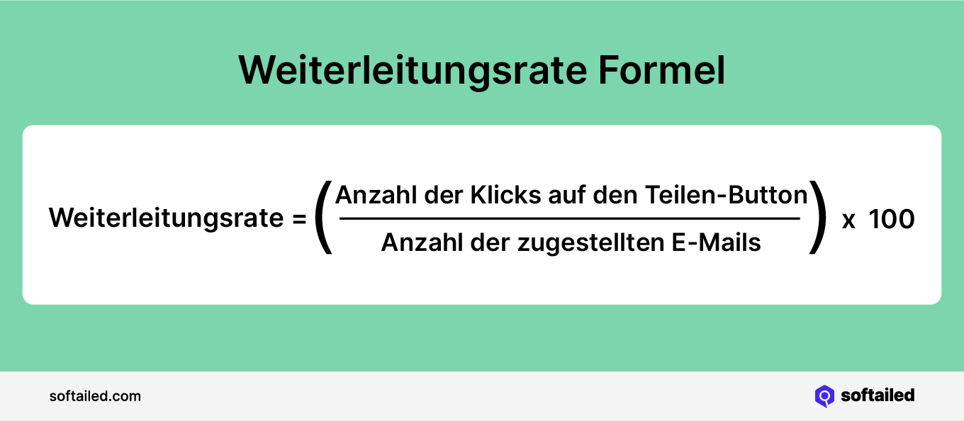 E-Mail Weiterleitungsrate Formel