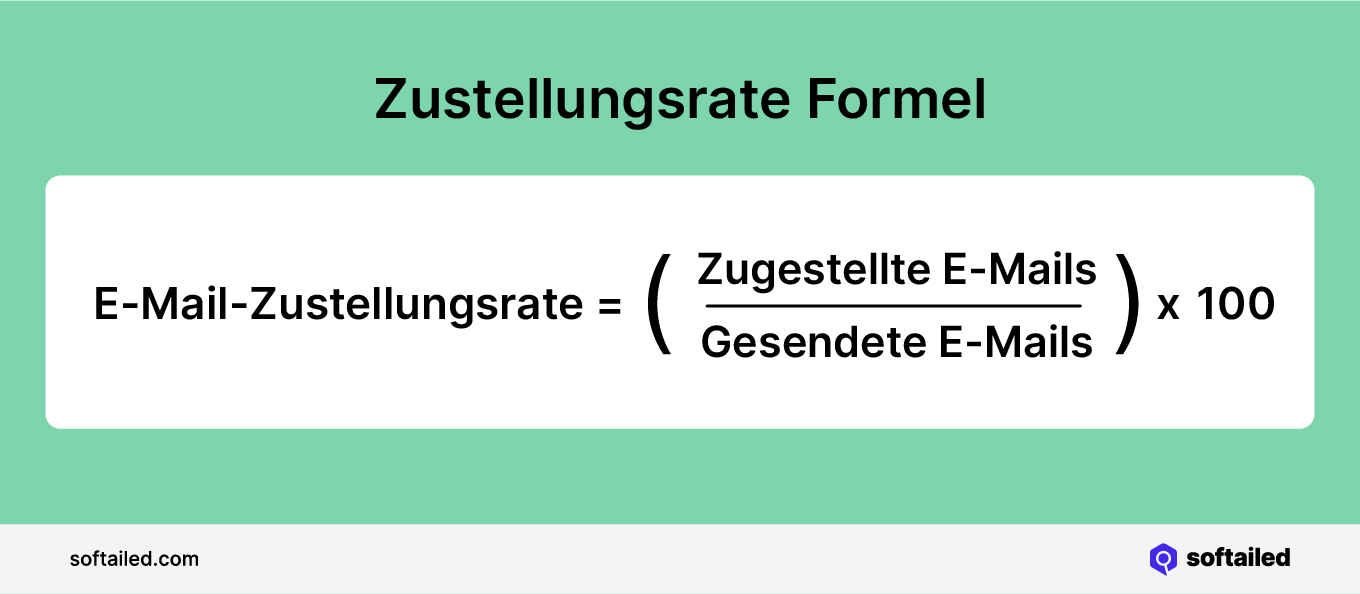 E-Mail-Zustellungsrate Formel