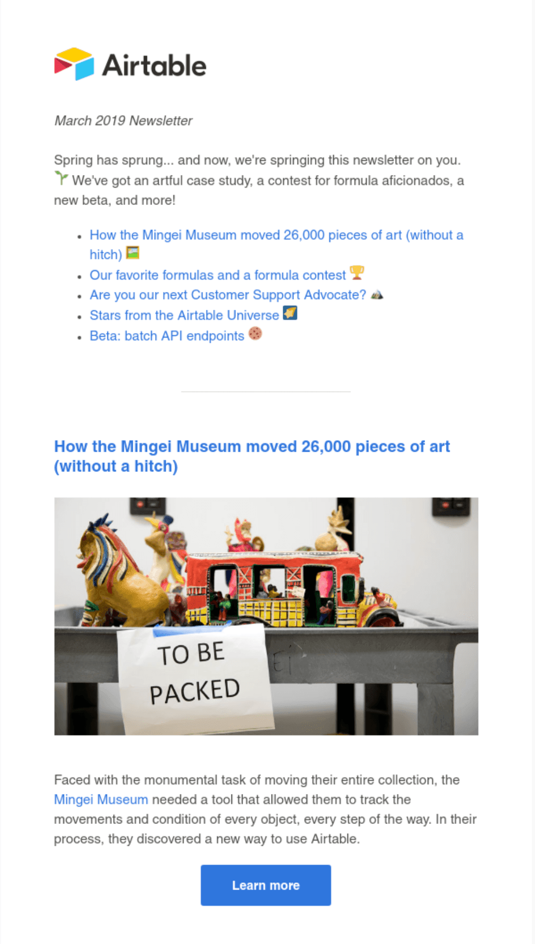 Email From Airtable with Case Studies and Other Social Proof