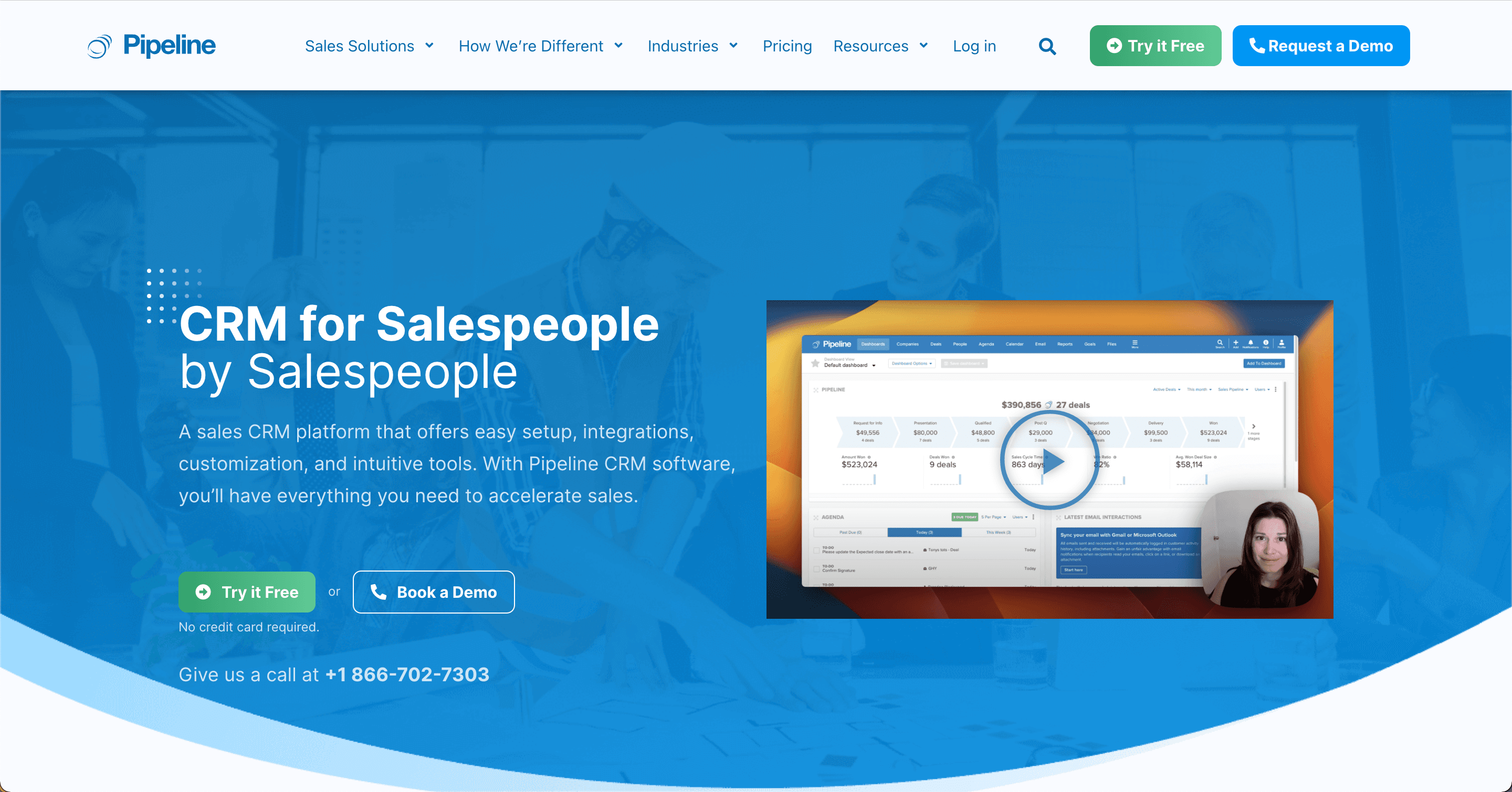 Pipeline CRM Website