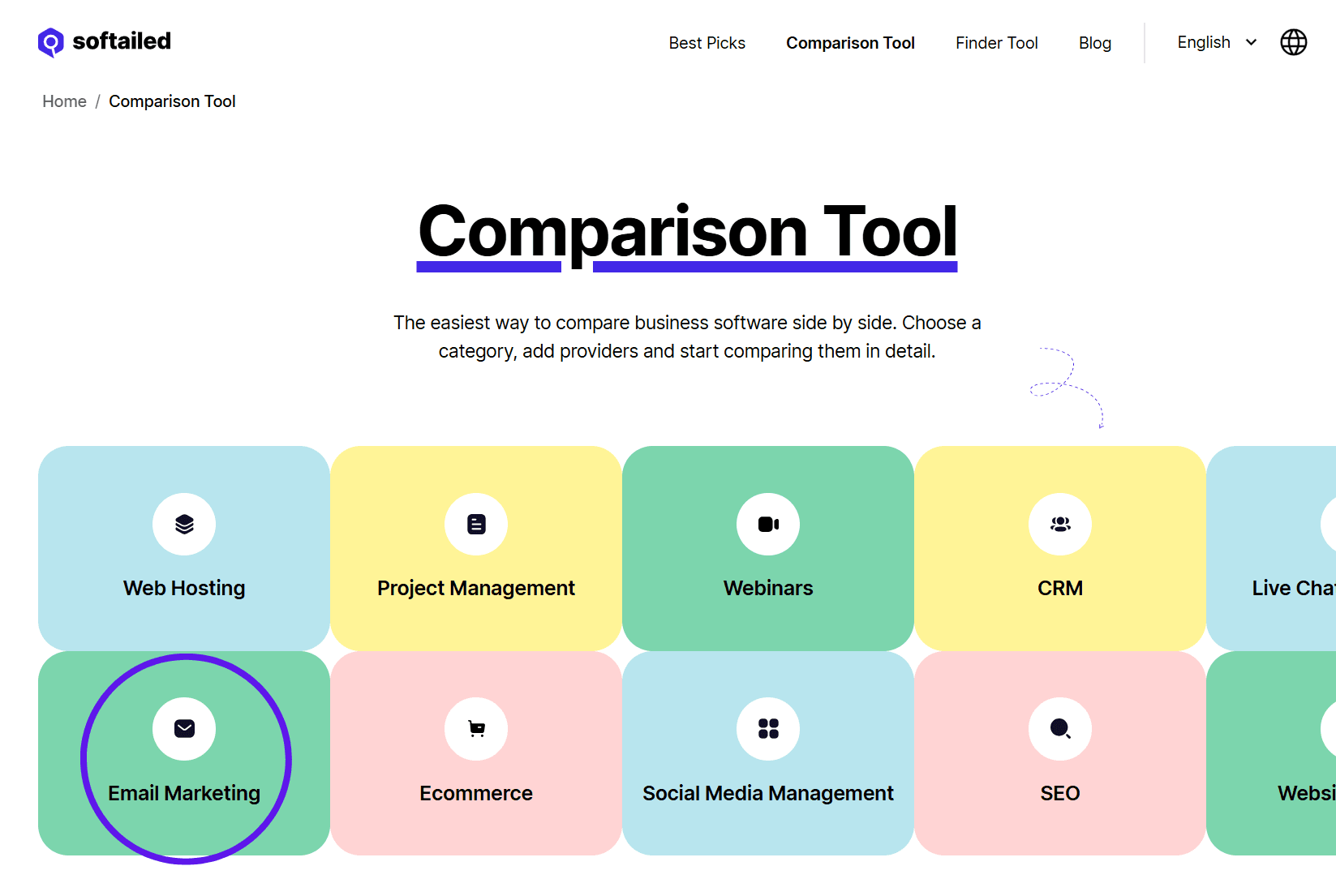 Softailed Software Comparison Tool