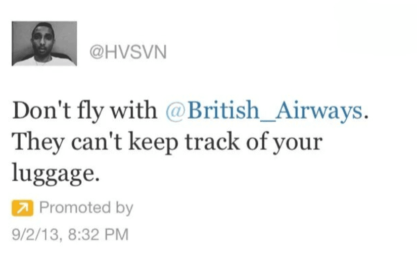 British Airways Tweet 2