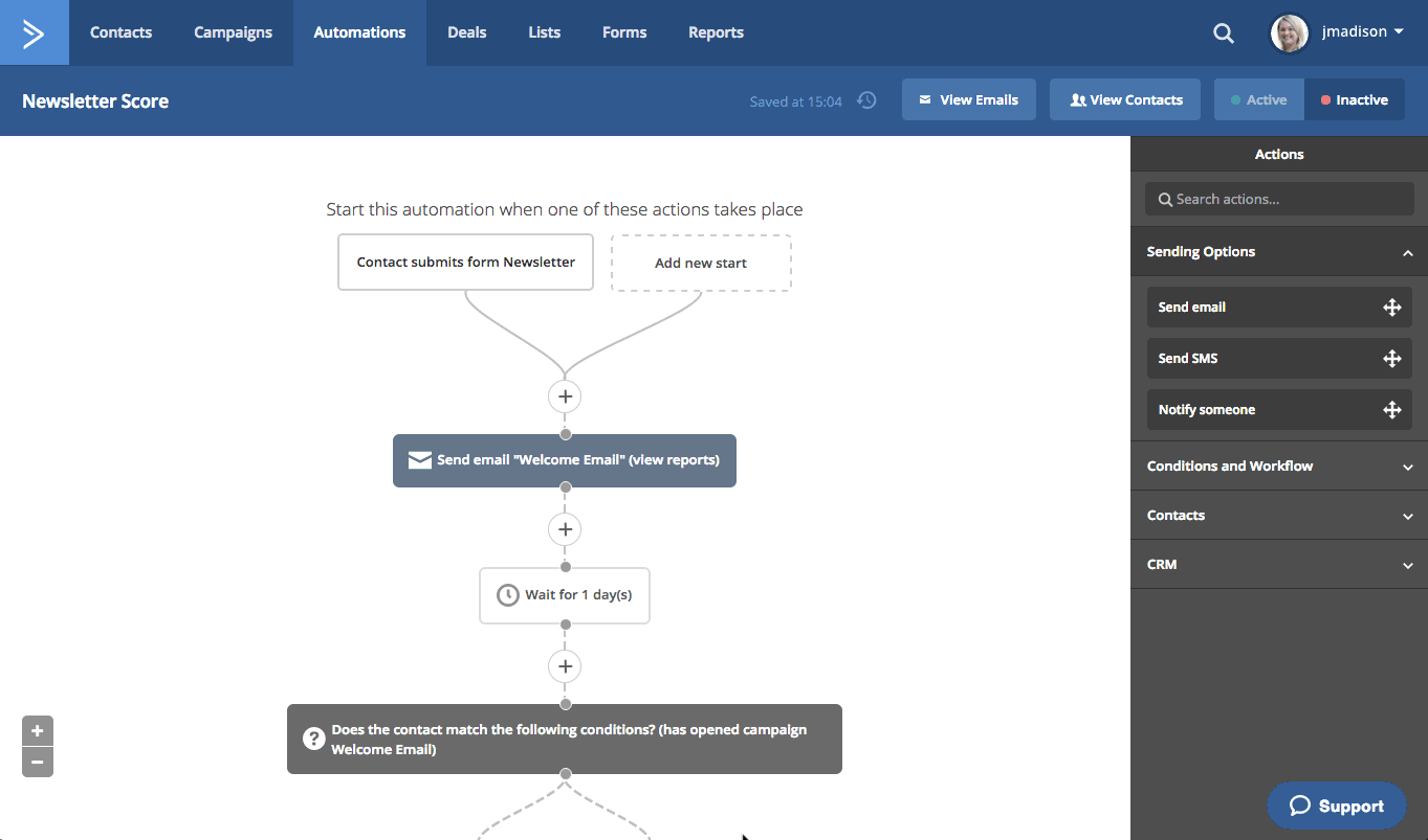 ActiveCampaign Contact Scoring Marketing Automation