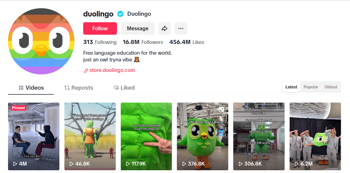 Duolingo Tiktok