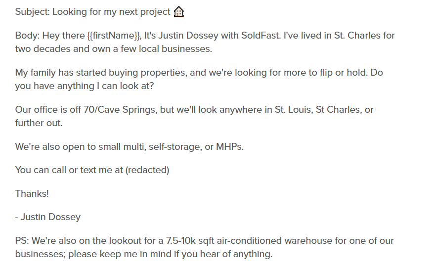 Email Marketing Real Estate Campaign Example