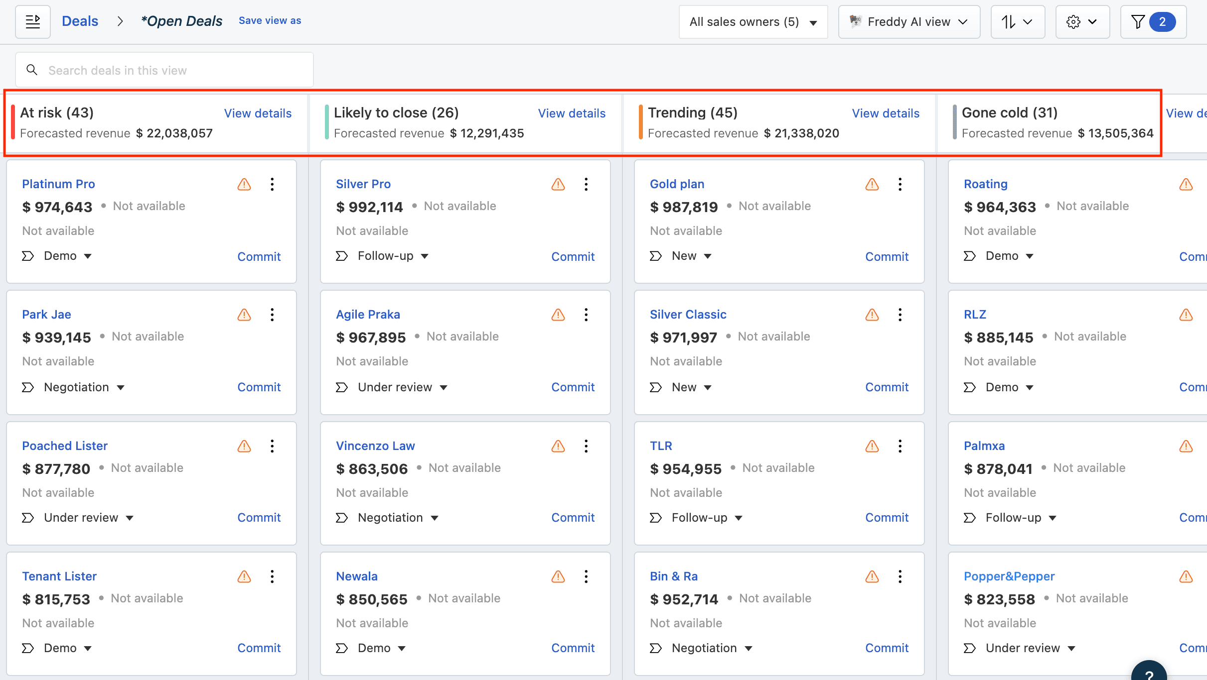 Freshsales AI Lead Scoring
