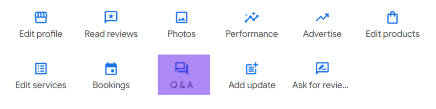 Google Business Profile Q&A tool