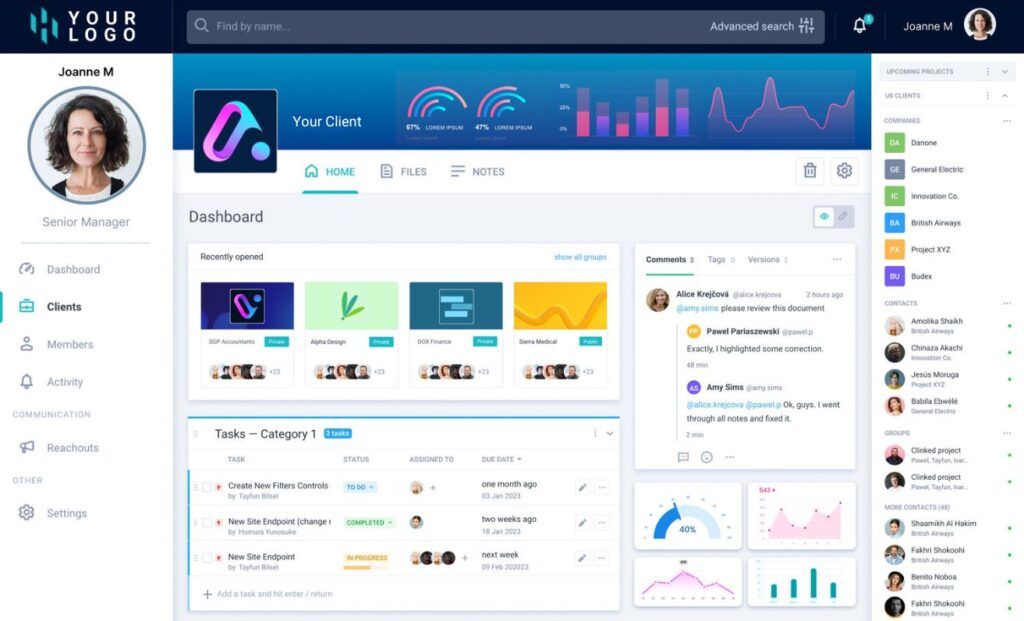 Honeybook CRM Dashboard