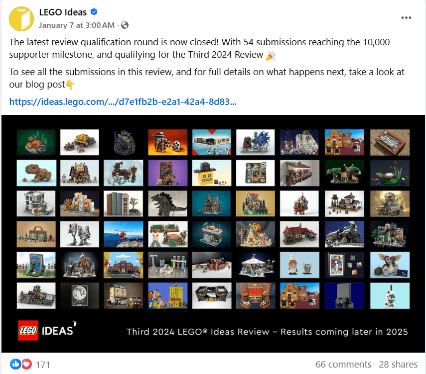 Lego Ideas Facebook Contest