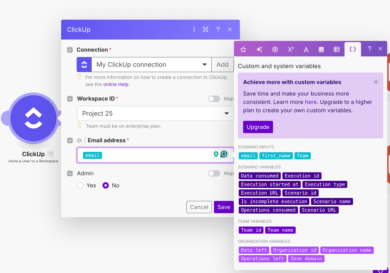 Make Mapping Scenario Inputs