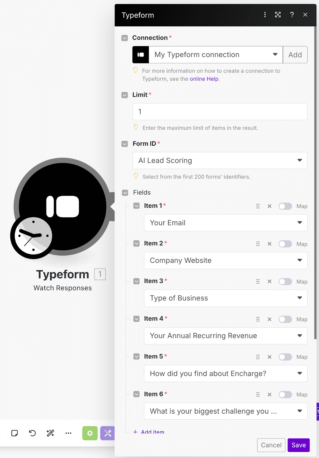 Make Typeform trigger