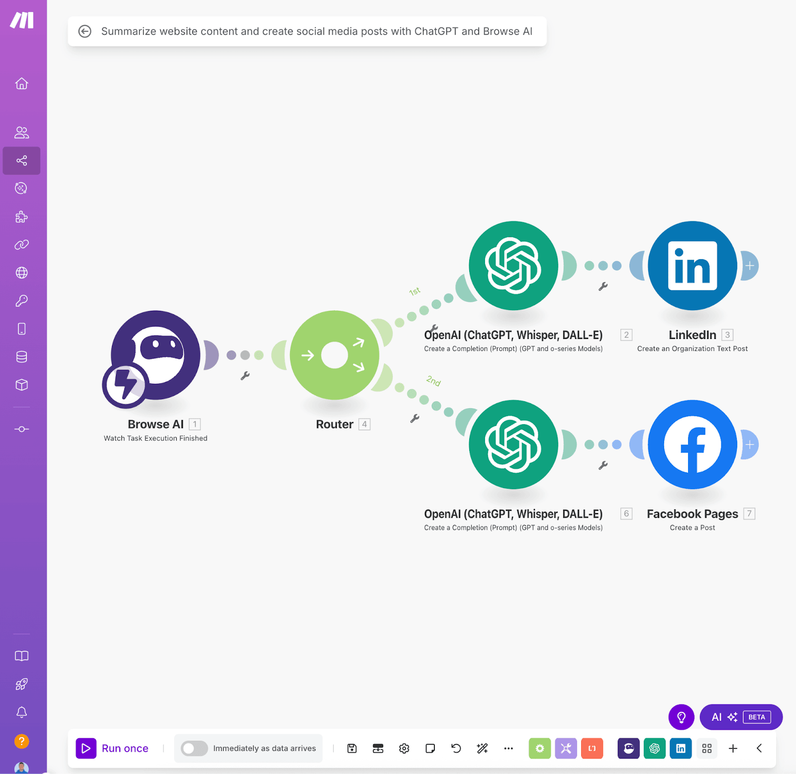 Make Workflow Builder