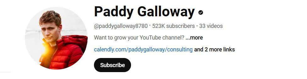 Paddy Galloway YouTube