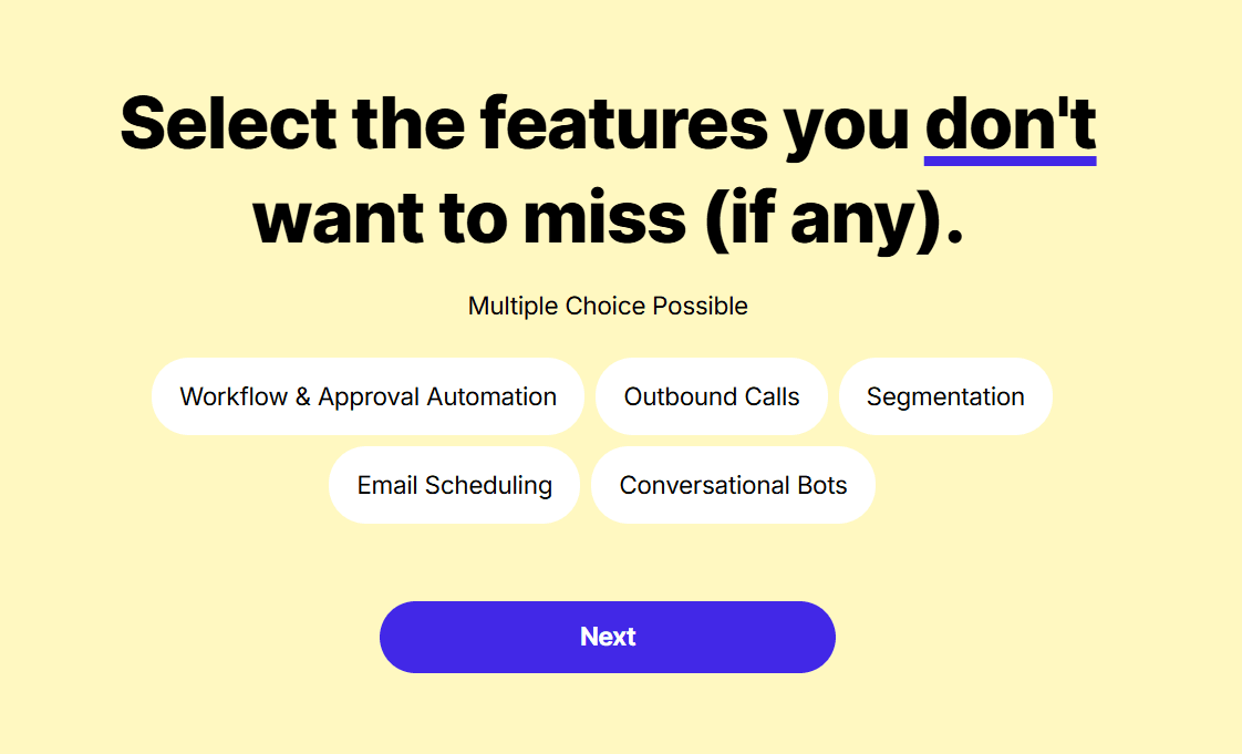 Softailed finder tool CRM
