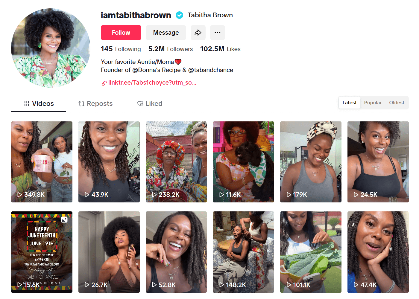 Tabitha Brown Tiktok