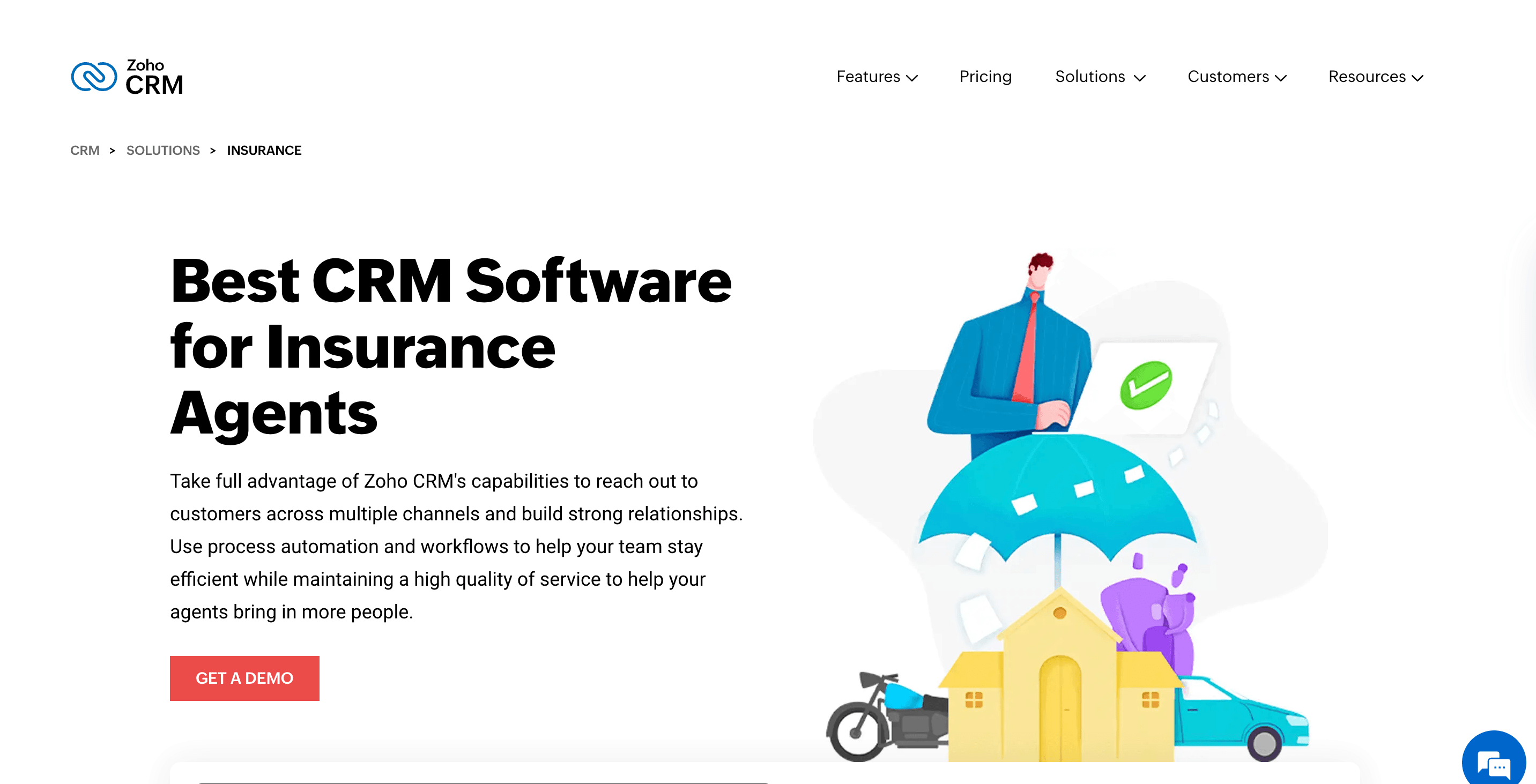 Zoho CRM for Insurance Agents screenshot